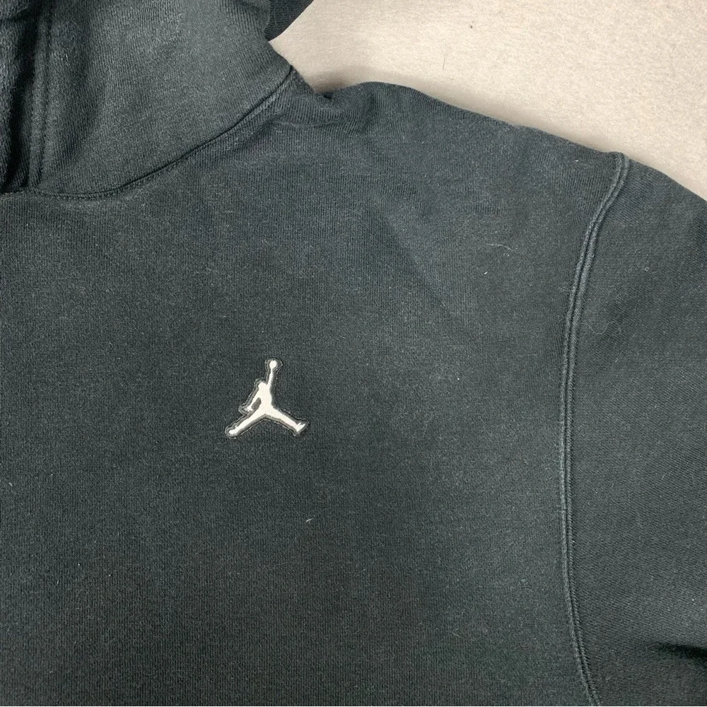 Jordan Brooklyn Fleece Hoodie Men's Medium Pullover Black Sweatshirt Casual